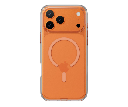 Etui / obudowa na smartfona MAGEASY Bright M do iPhone 17 Pro Max (Transparent/Coral Ring )